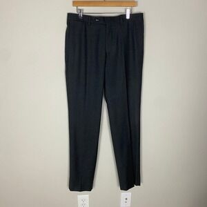 Ted Baker Jefferson Pants Dress Mens 34x35 Grey 100% Wool Professional